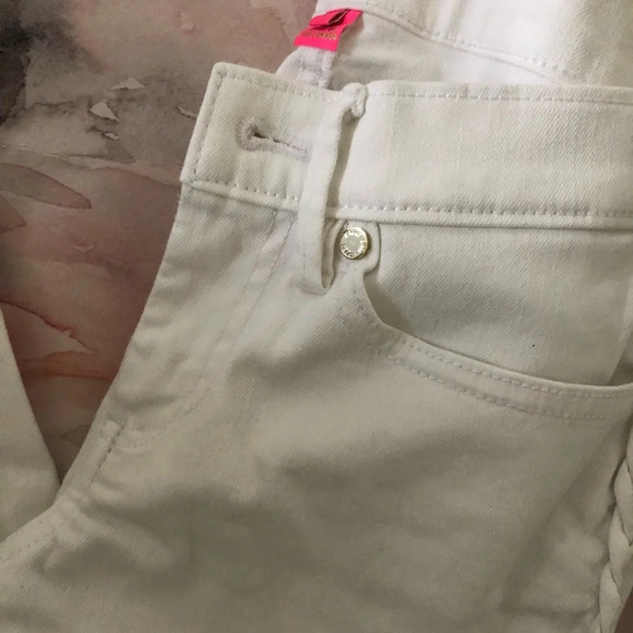 ! Lilly Pulitzer 0 White South Ocean Slim Crop Pant - Picture 7 of 8